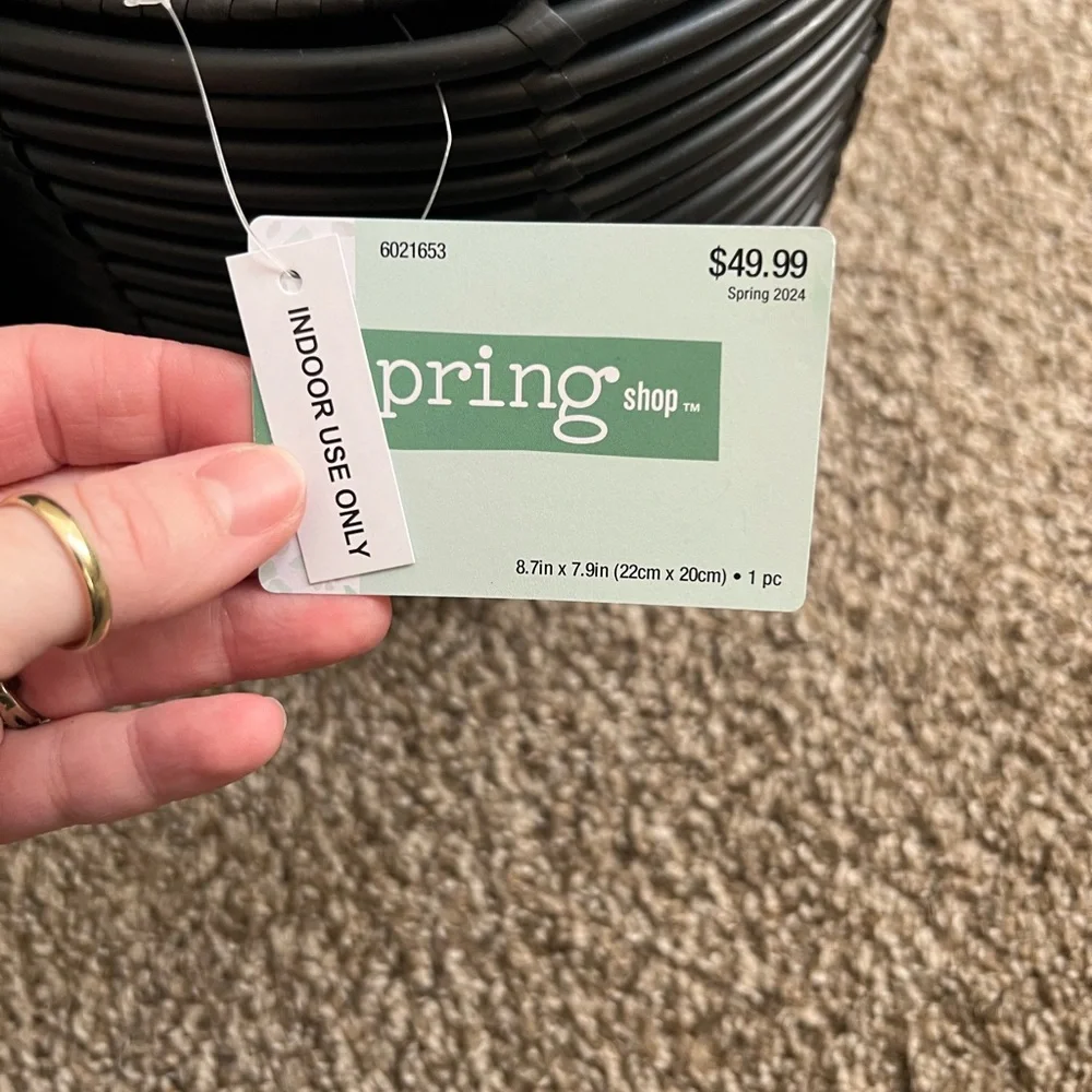 NWT THE SPRING SHOP WICKER PLANTERS SET OF 2 - Picture 6 of 6